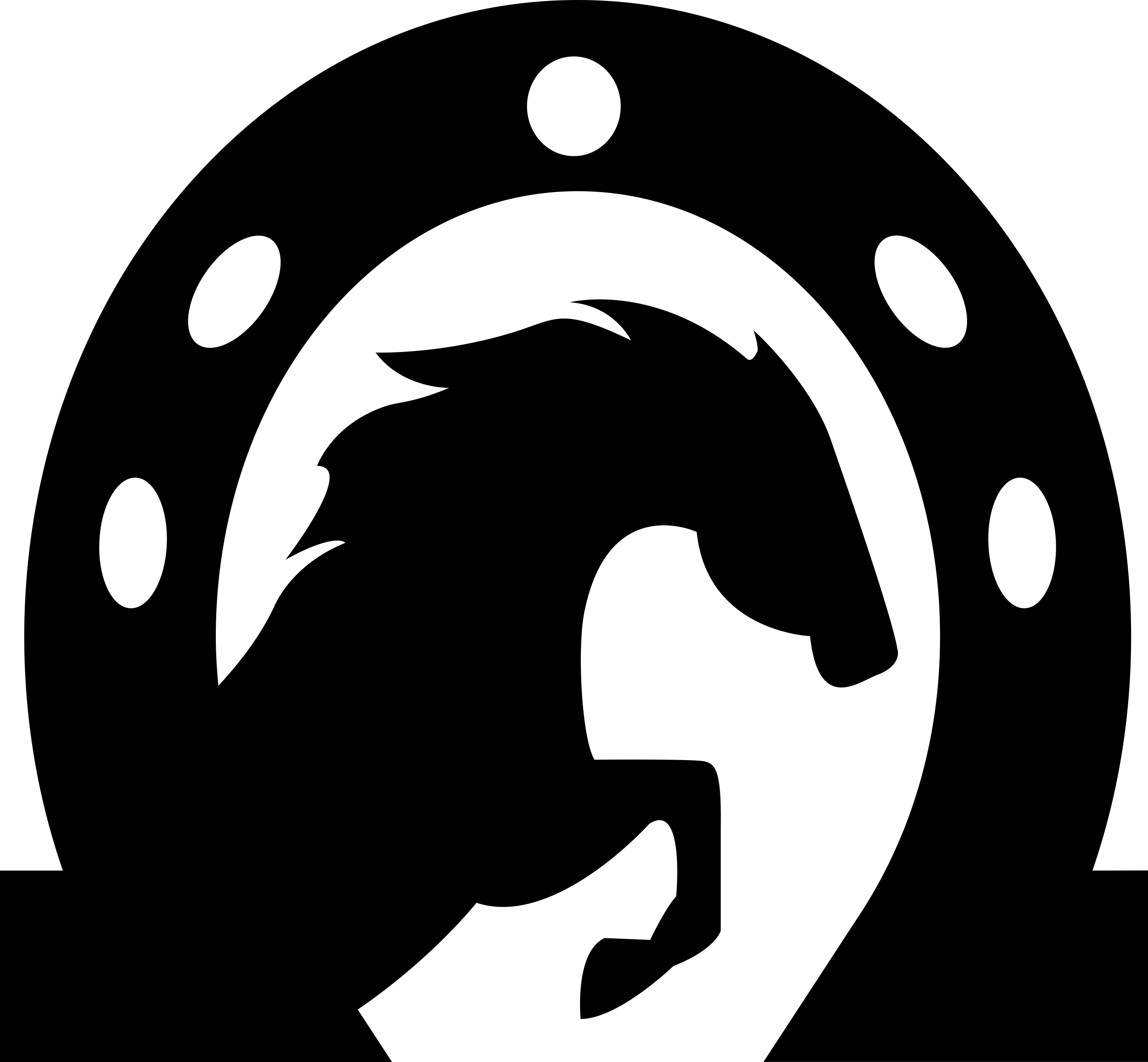 Horse Head Inside A Horseshoe Svg Line Art Free Vectors